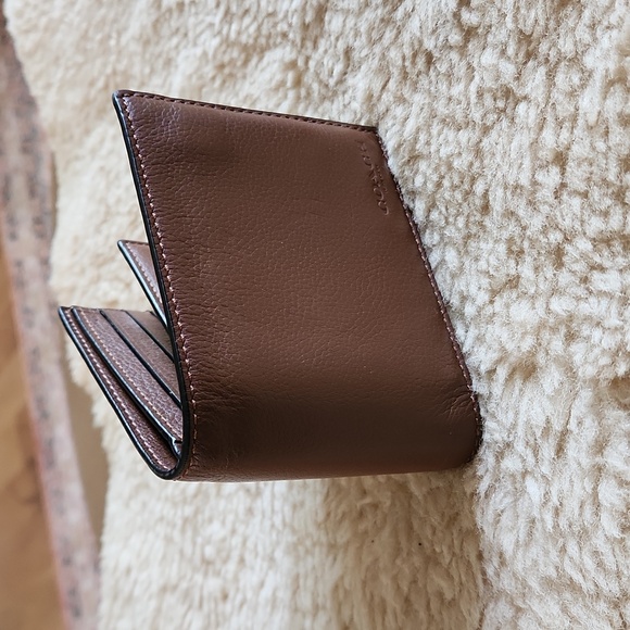 NWT Coach Men's Compact ID Dark Saddle Calf Leather 3-in-1 Wallet 🤎 - Picture 4 of 15